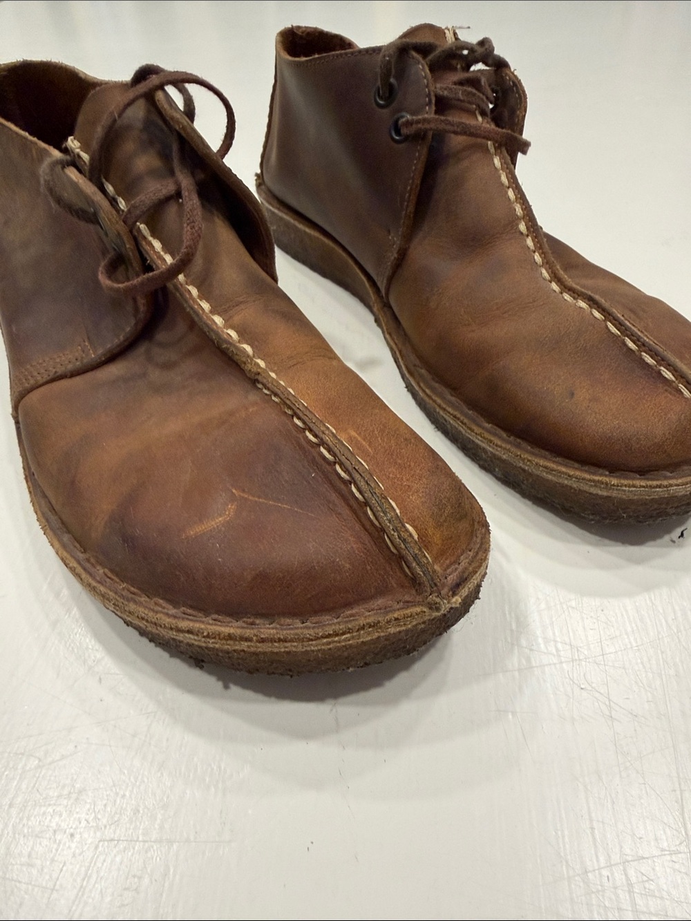 Clarks Men's Dark Brown Leather Chukka Boots